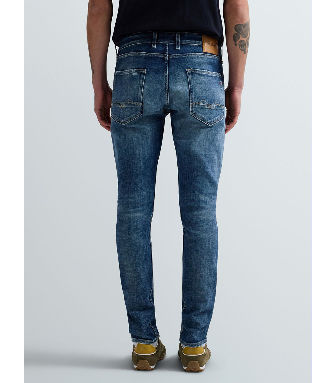 スキニーENNYS Aged10 オーガニックコットンパワーストレッチデニム 詳細画像 ブルー 3